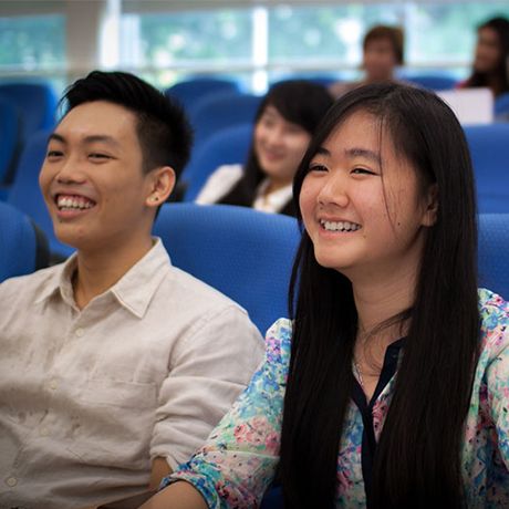 Students listening to lecture.